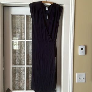 NWT Old Navy navy wrap shirt dress.  Size medium.